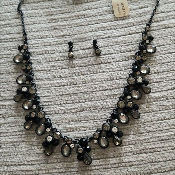 New rhistone necklace black beautiful New holidays - Picture 4 of 7